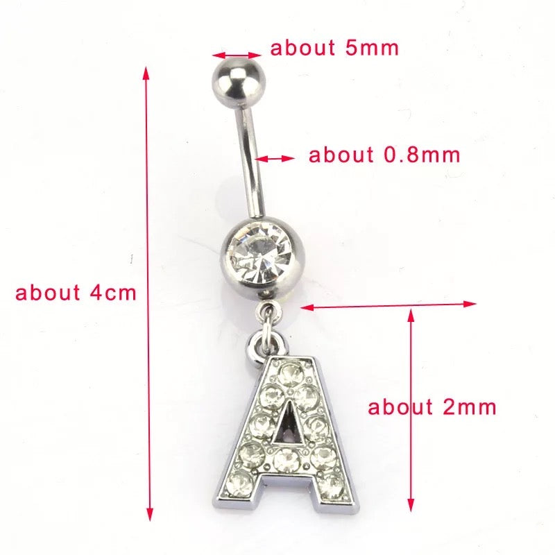 Initial Belly Ring